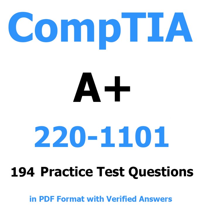 Comptia a 1101 practice test