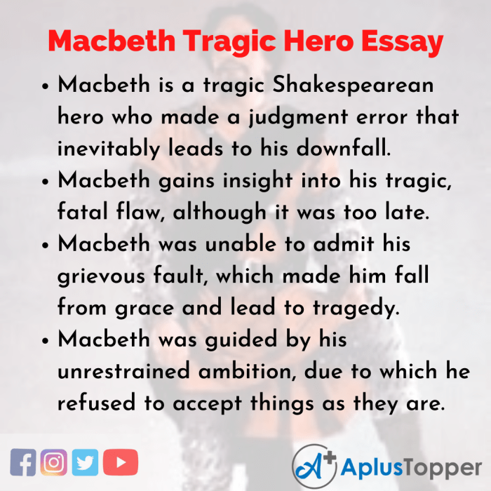 Essay on macbeth as a tragic hero