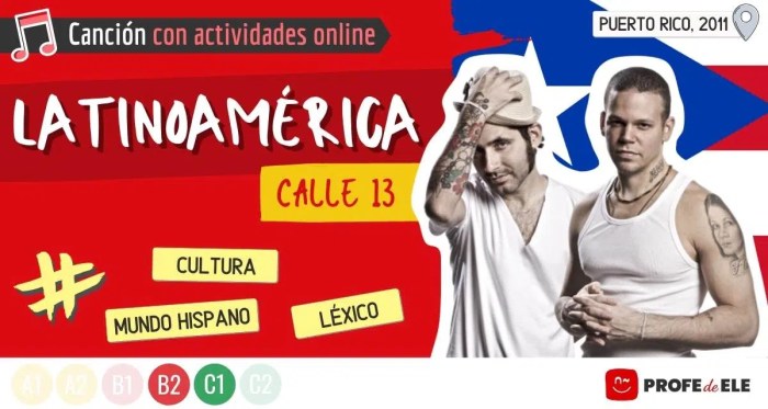 Calle 13 latinoamerica lyrics english