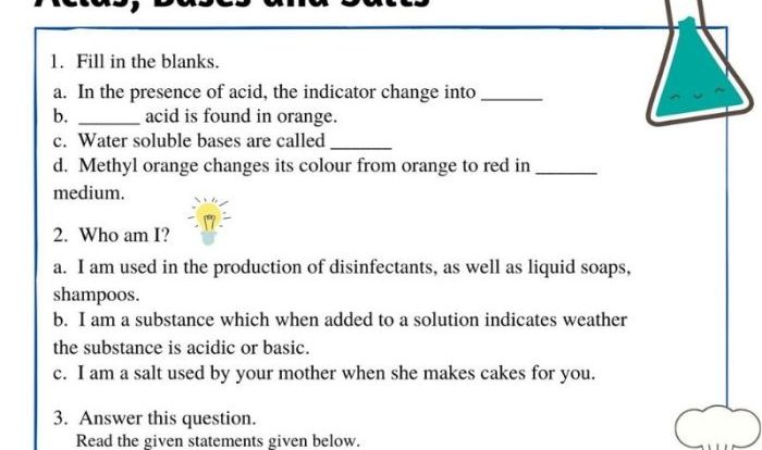 Worksheet acids bases and salts