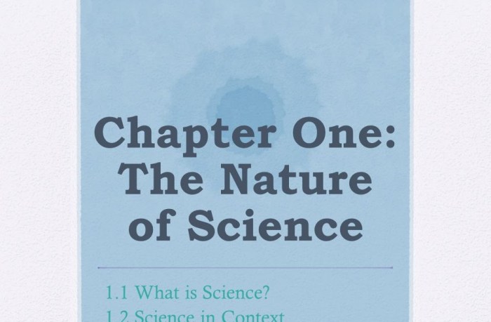 The nature of science answer key