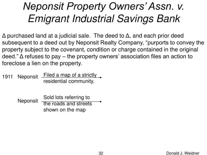 Neponsit property owners association v emigrant